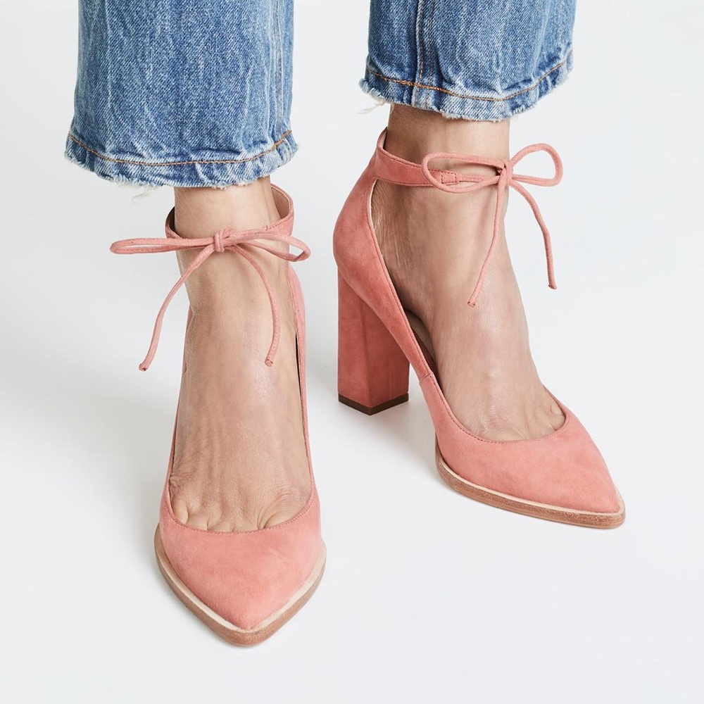 NWT Loeffler Randall Rita Size 7.5 Rose quartz